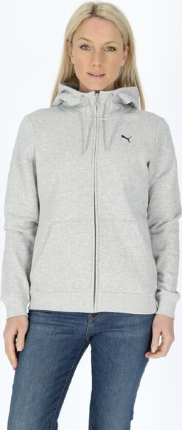 Bilde av ESS Small Logo Full-Zip Hoodie FL Dame Light Gray Heather S
