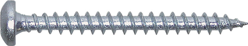 NKT universalskrue 3,5x30mm - TX15, panhoved, groft trægev. Spun, rustfri A4 - 200stk