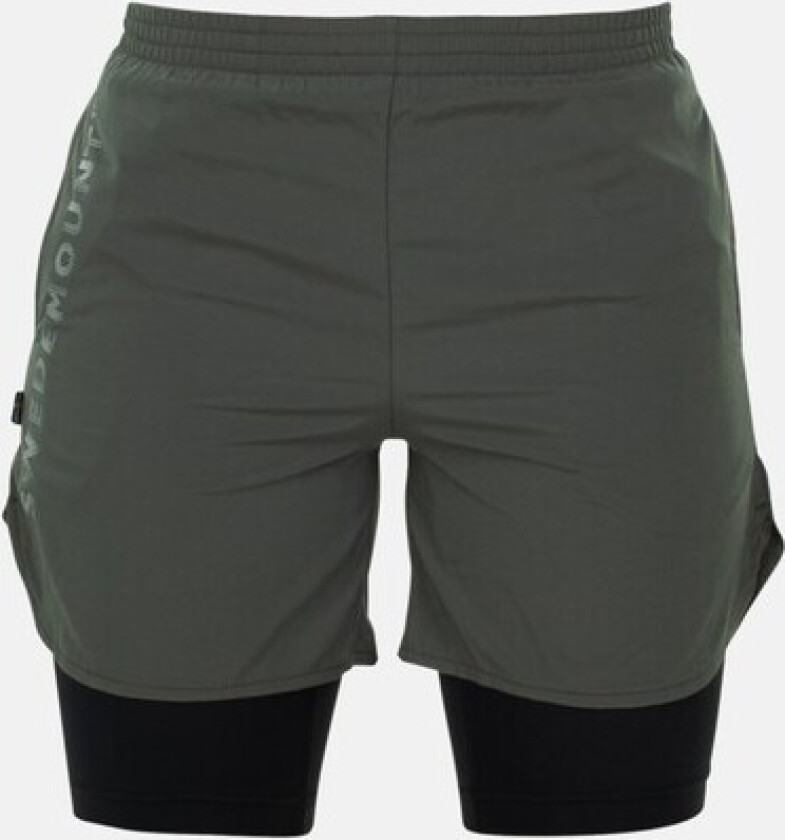 Training 2-In-1 Shorts Jr, Olive, 120, Løpeklær