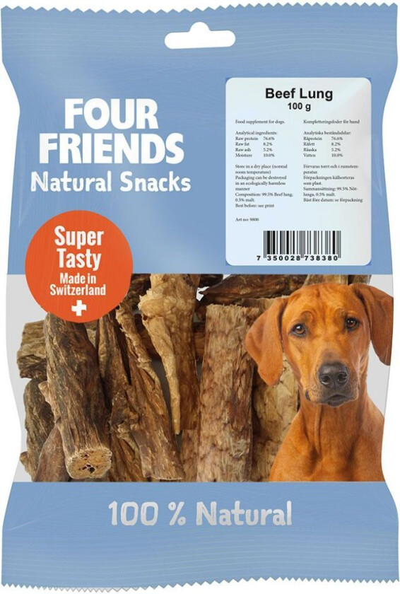 FourFriends Dog Natural Snack Beef Lung (100 g)