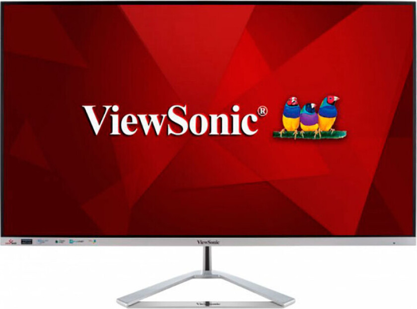 32" ViewSonic VX3276-2K-MHD-2 - 2560x1440 - 75Hz - IPS - HDR10 - Speakers - 4 ms - Skjerm