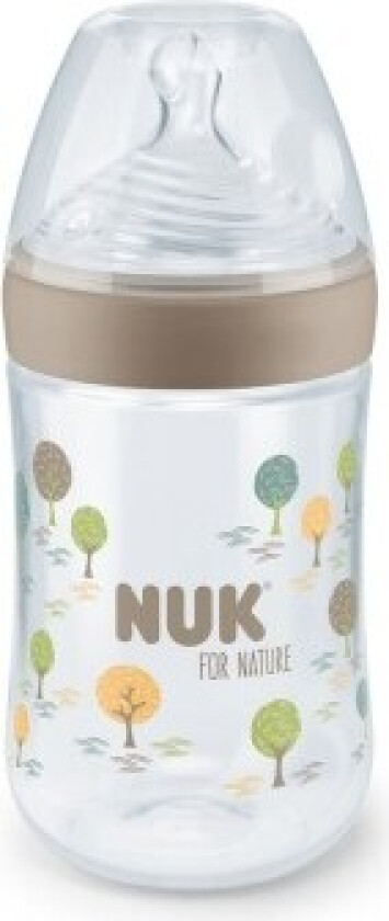 Bilde av For Nature Temperature Control Bottle Silicone Tåteflaske, Beige, 260 ml