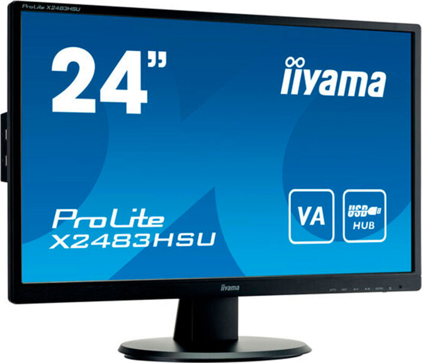 24" iiyama ProLite X2483HSU-B5 - LED monitor - Full HD (1080p) - 24" - 4 ms - Skjerm