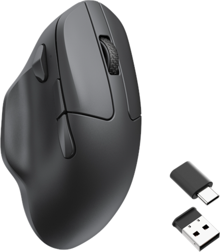 M7 1K Hz Light 63g Ergonomic Black Wirele - Gaming mus - Optisk - 6 - Svart