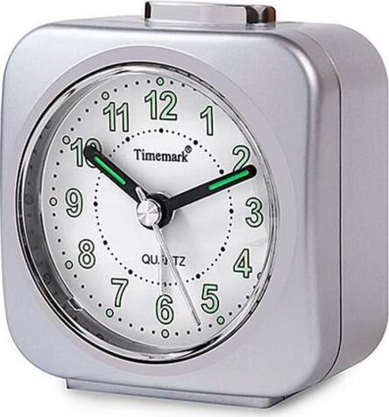 Analog Alarm Clock Timemark Silver (9 x 8 x 5 cm)