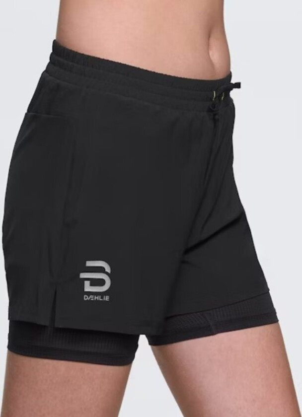 Shorts Run 2 In 1 - Black XL