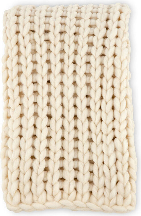 Kate pledd 170x130cm offwhite.