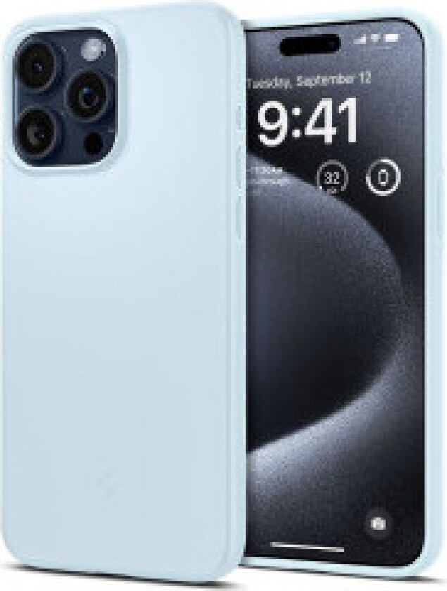 iPhone 15 Pro Thin Fit Deksel - Mute Blue