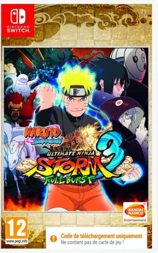 Naruto Shippuden: Ultimate Ninja Storm 3 Full Burst (Code in a Box) - Nintendo Switch - Kamp