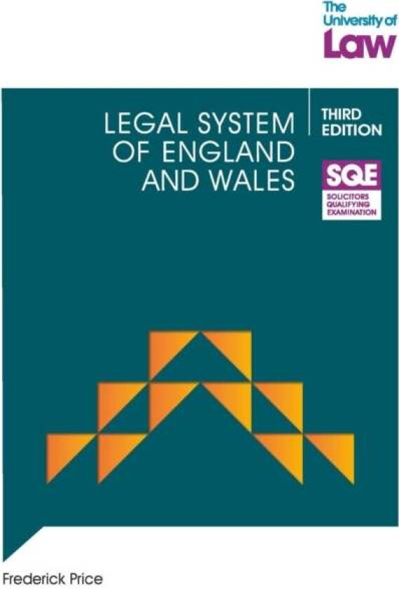 SQE - Legal System of England and Wales 3e av Frederick Price