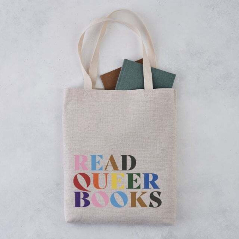 Bilde av Read Queer Books Rainbow Tote Bag