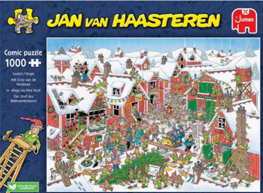 Jan Van Haasteren Santa´s Village Puslespill 1000 brikker, Jumbo
