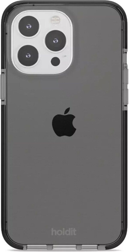 Holdit iPhone 15 Pro Max Seethru Deksel - Black