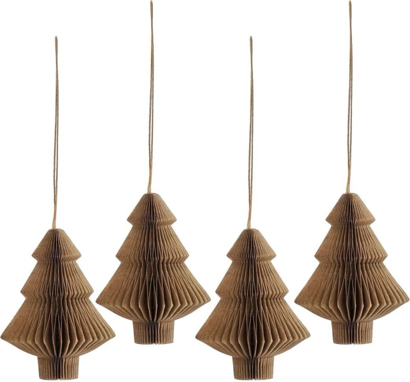 Tree juletrekuler 4-pakning Natural