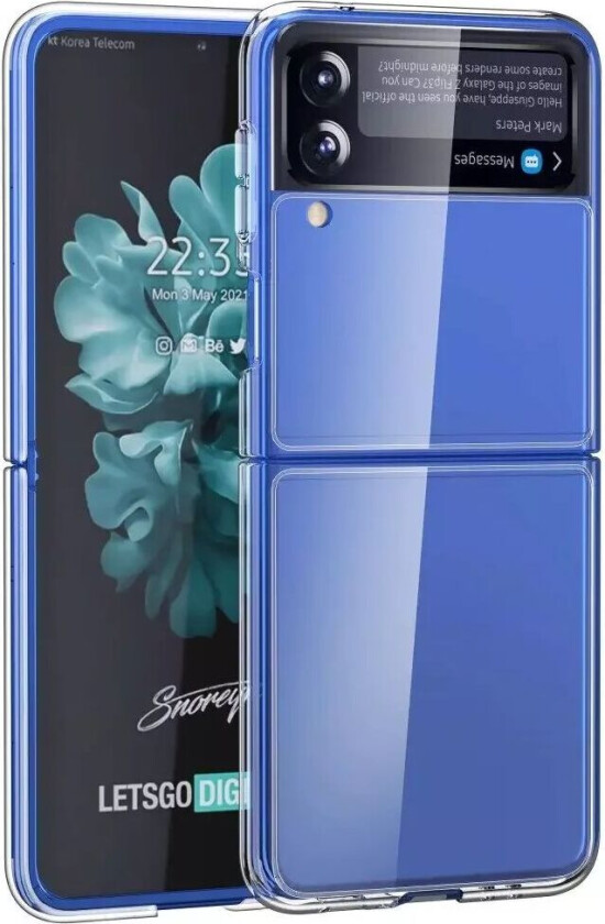 Samsung Galaxy Z Flip (5G) Bakdeksel i hardplast - Gjennomsiktig