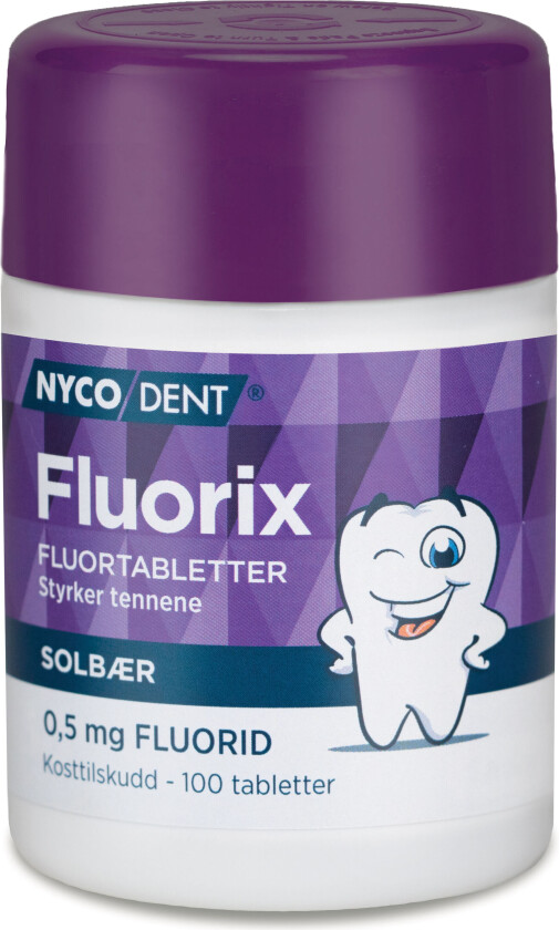 Fluorix m/Solbær 0,5mg, 100 stk