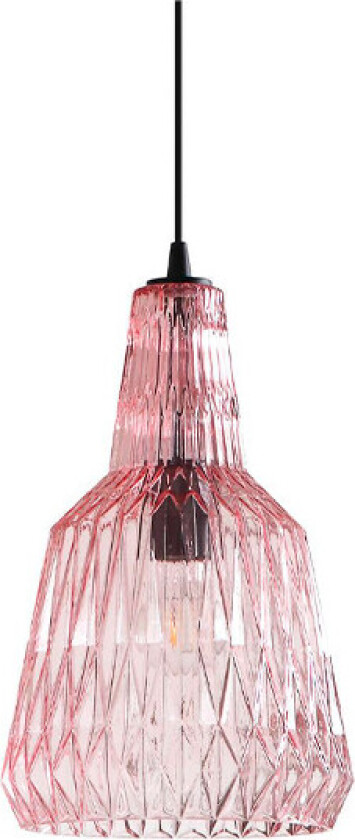Belarion hengelampe, rosa, 1lk, glass