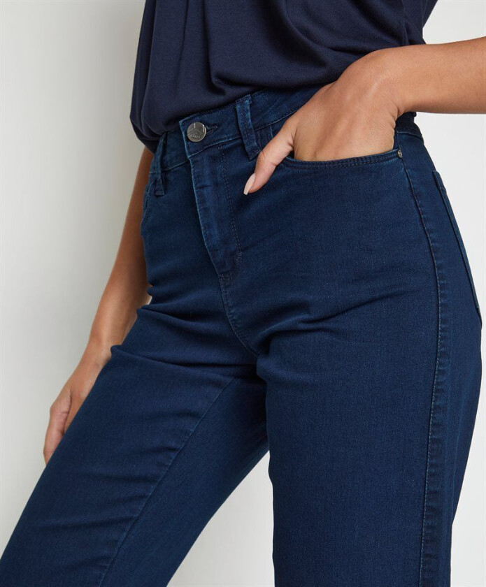 Vicky Straight Jeans Mørkblå denim 38