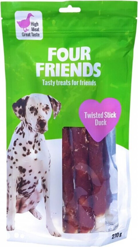 FourFriends Twisted Stick Duck 25 cm (4 pack)