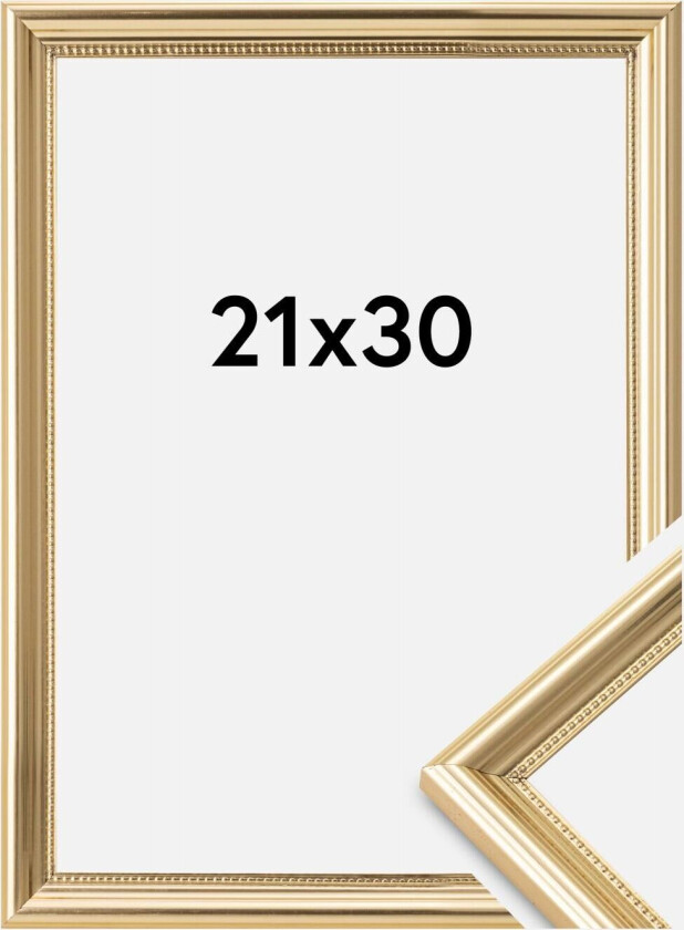 Ramme Gala Akrylglass Gull 21x30 Cm