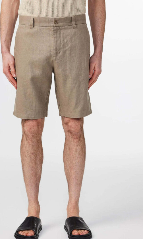 CROWN LINEN SHORTS Beige, 36