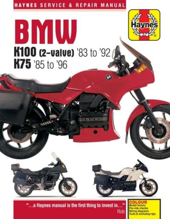 BMW K100 & 75 2-valve Models (83 - 96) Haynes Repair Manual av Haynes Publishing