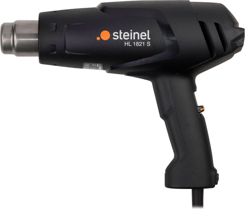 HL 1821 S, Pistolhåndtak, Sort, CE, 450 l/min, 550 °C, 350 l/min