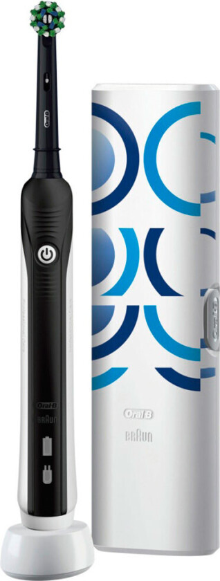 Pro 1 750 Pro1750 Elektrisk tandbørste Roterende/pulserende Sort