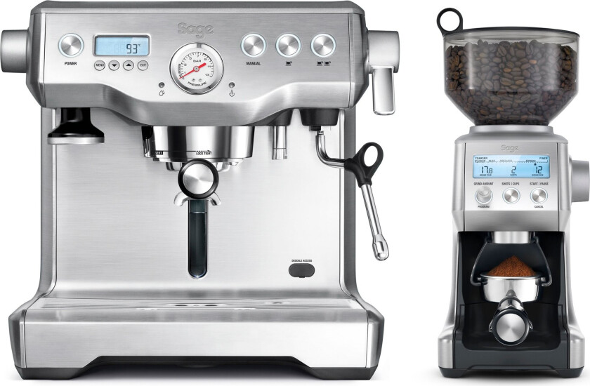 The Dual Boiler espressomaskin & Smart Grinder Pro kaffekvern