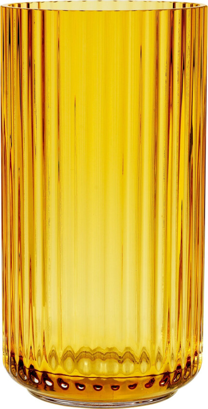Lyngbyvasen 20 cm., glass - amber