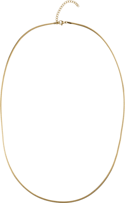 DARK Snake Chain Necklace Extra Thin Gold 55cm