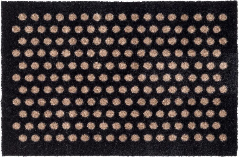 tica copenhagen Dot dørmatte Black-sand, 40 x 60 cm