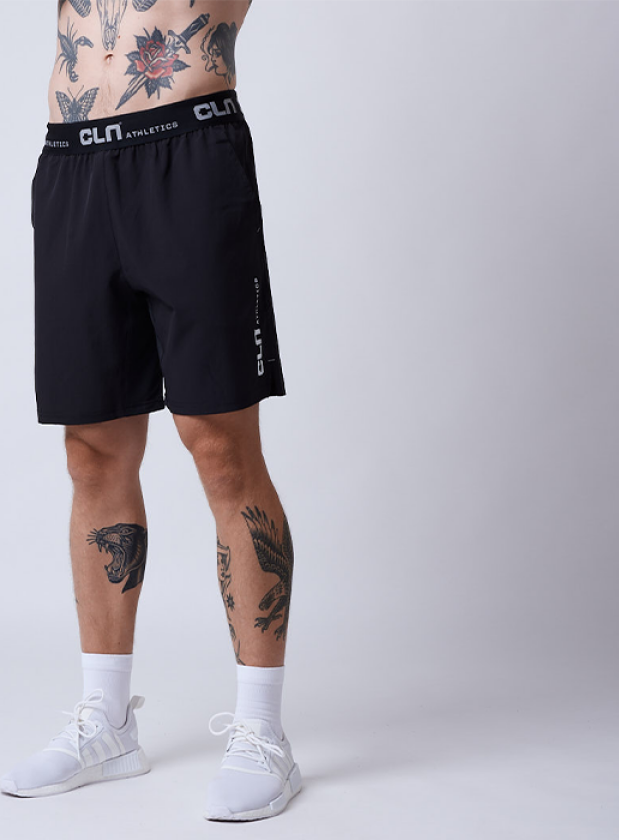 CLN Dino Stretch Shorts, Black