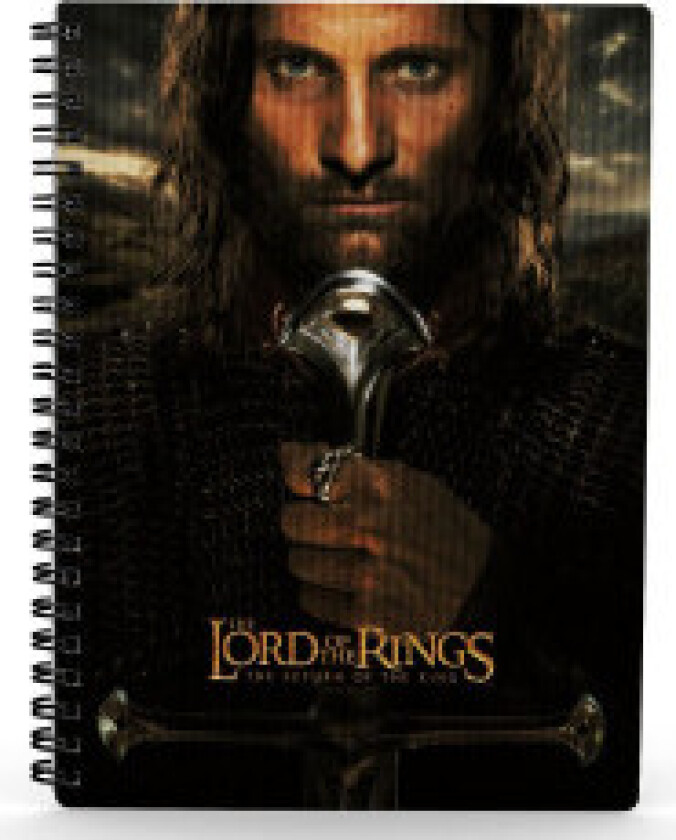 Ringenes Herre-notatbok med 3D-effekt Aragorn