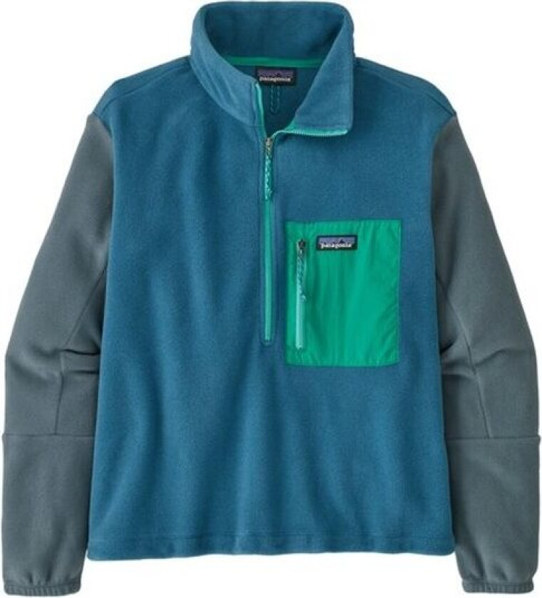 W'S Microdini 1/2 Zip P/o Wavy Blue M