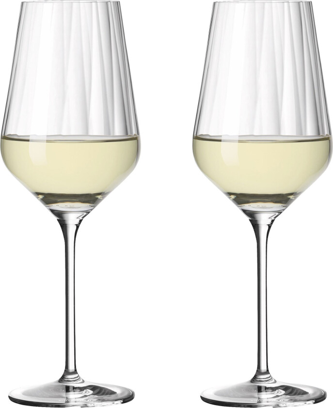 Sternschliff hvitvinsglass, 2 stk