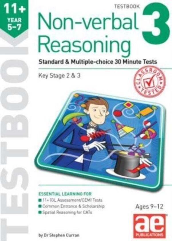 11+ Non-verbal Reasoning Year 5-7 Testbook 3 av Dr Stephen C Curran, Andrea Richardson