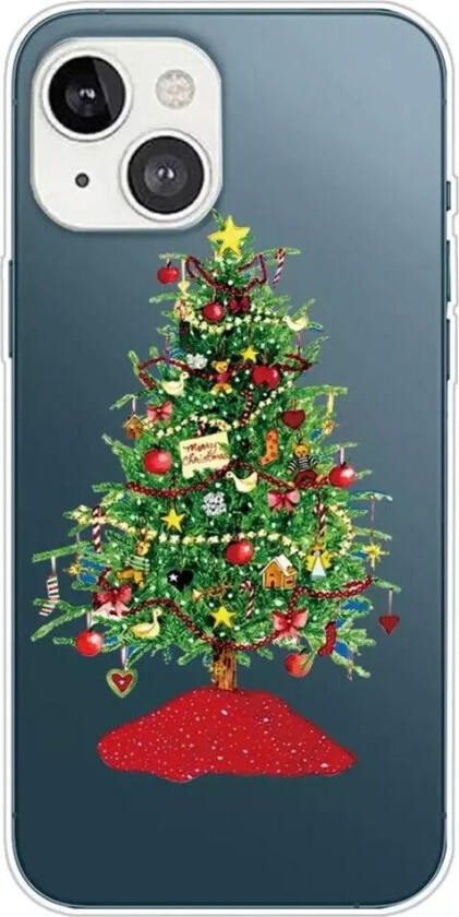 iPhone 14 Plus TPU Plast Jul Deksel - Pyntet Juletre