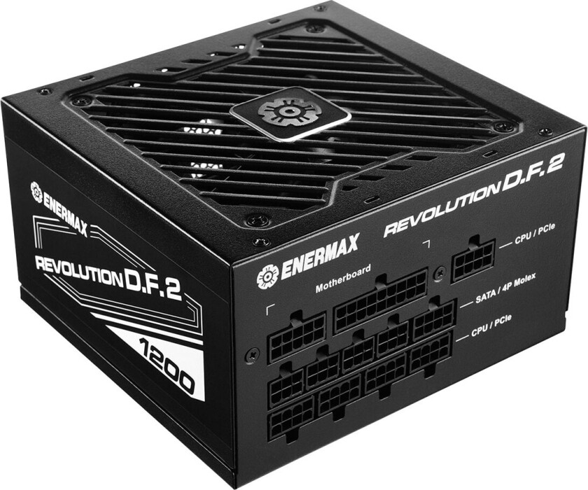 Revolution D.F. 2 ERS1200EWT - power supply - 1200 Watt Strømforsyning (PSU) - 1200 Watt - 120 mm - 80 Plus Gold sertifisert