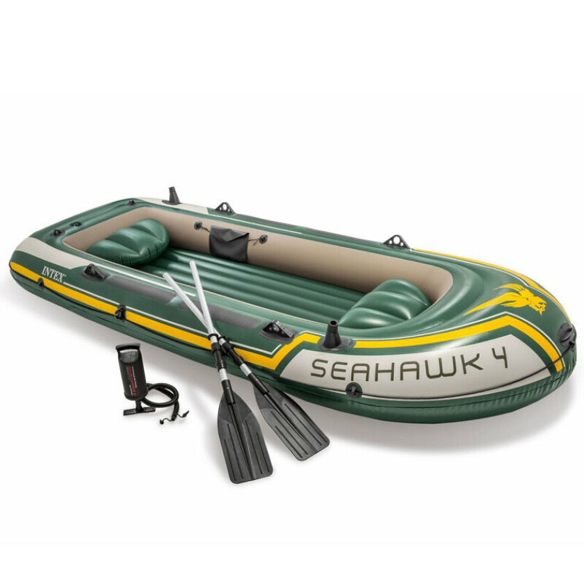 Seahawk 4 Gummibåt Med Deluxe Aluminiums Årer Og Pumpe