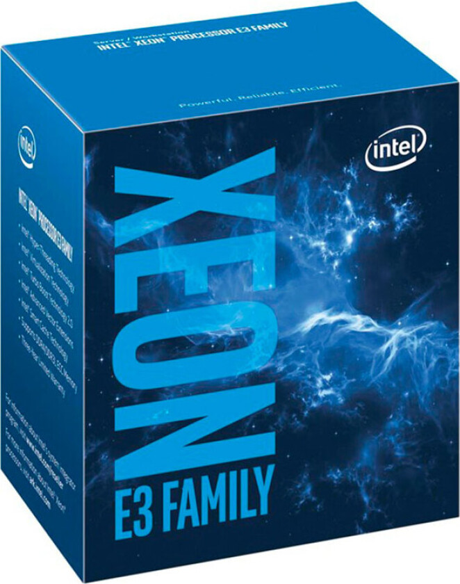 Xeon E3-1230 V6 Prosessor/CPU - 4 kjerner - 3.5 GHz - LGA1151 - Boks (med kjøler)