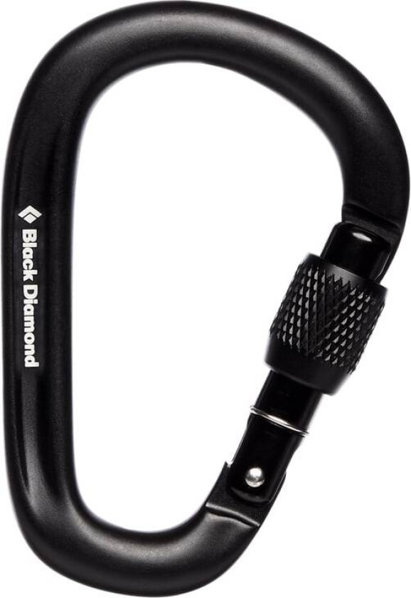 Pearlock Screwgate Carabiner Black OneSize