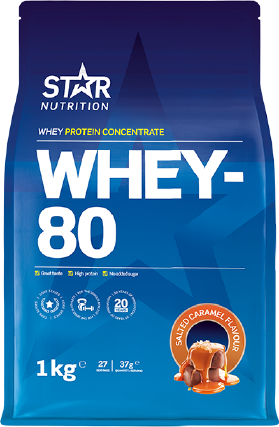 Whey-80 Myseprotein 1 kg