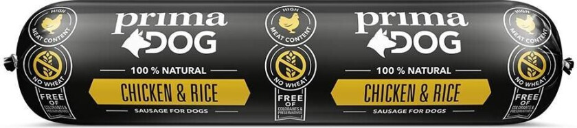 PrimaDog Sausage Chicken & Rice 800 g