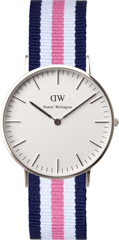 Classic Southampton Dameklokke, Sølv, 36mm - Kvarts - Sølv - Dameklokker - Stoff - Mineral