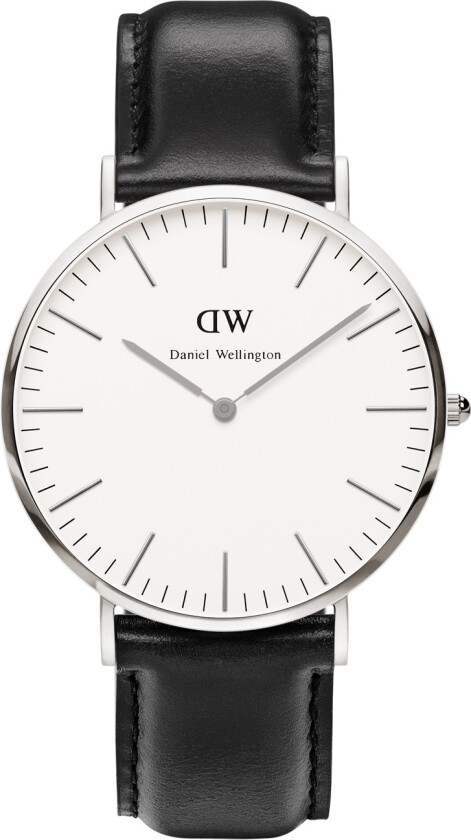 Classic Sheffield Herreklokke, Sølv, 40mm - Kvarts - Sølv - Herreklokker - Skinn - Mineral