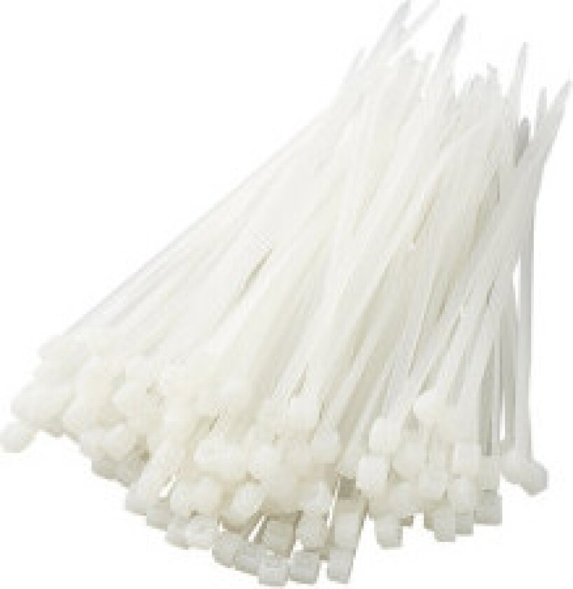 Buntebånd 100x2,5mm 100 stk hvit