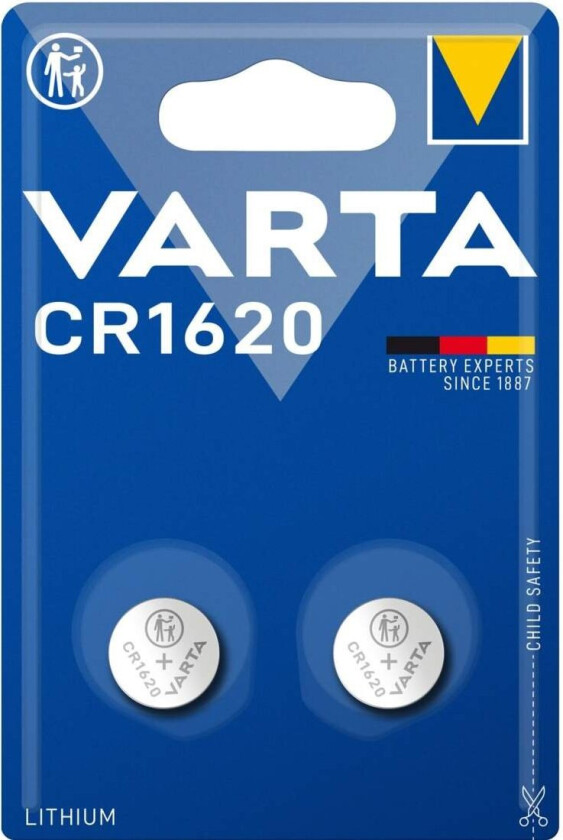 CR1620 Lithium Coin 2 Pack