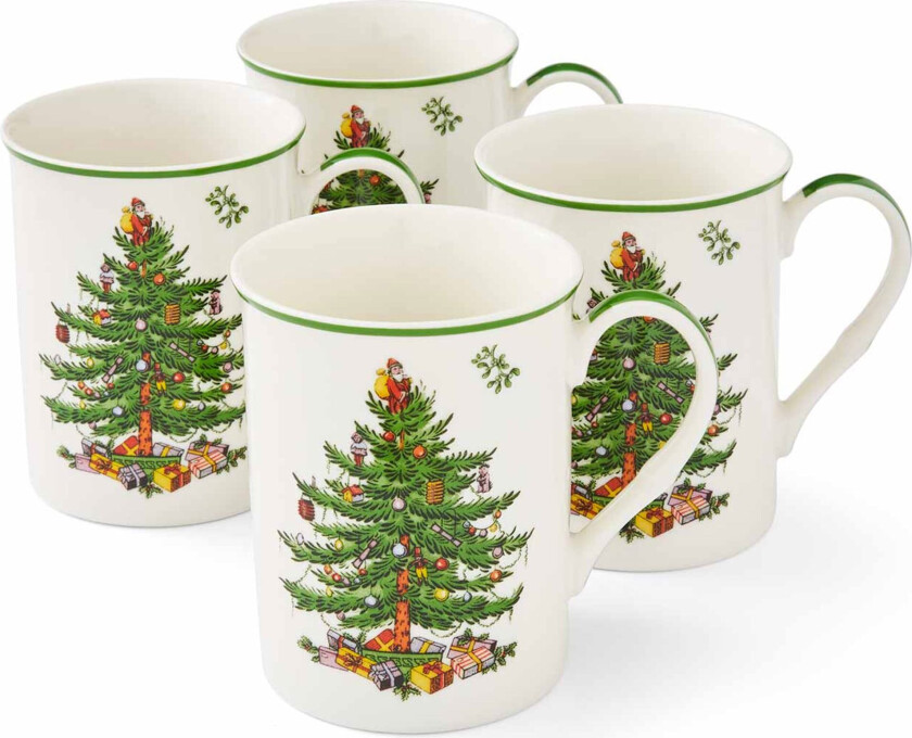 Christmas Tree krus, 4 stk