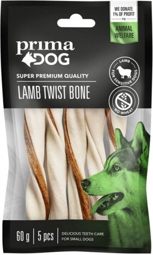 Prima Dog Vridet Tuggben med Lamm (Small)